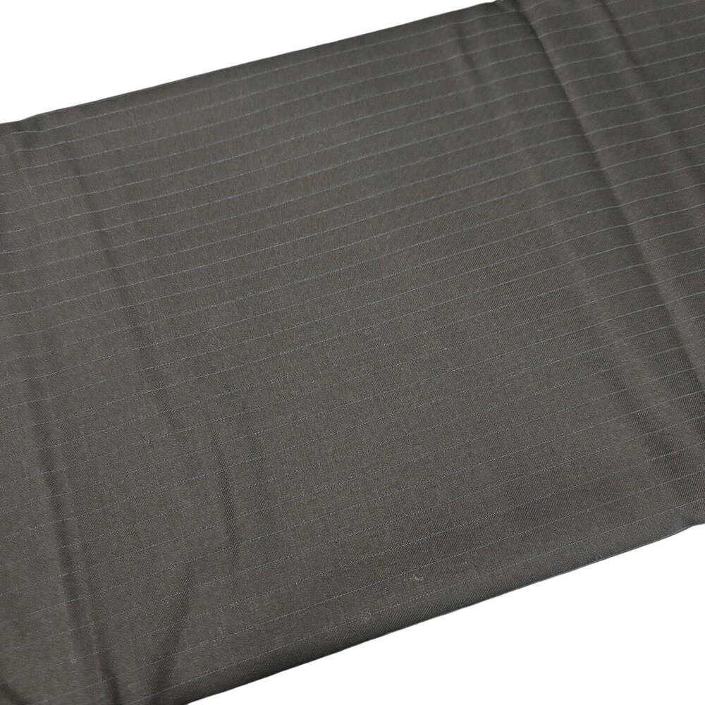 Italian Black Blue Pinstripe Lightweight Wool Suiting Fabric 28" x 3 Yards READ